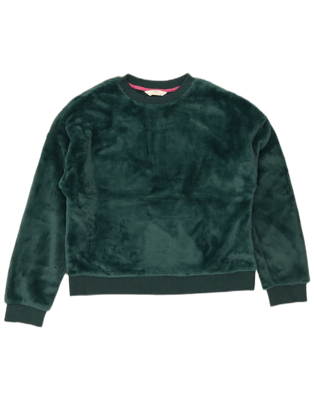 Marks & Spencer Ženska prekomjerna majica s kratkim rukavima UK 10 Small Green