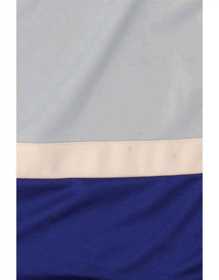 Nike Dri Fit T-Shirt Top XL Blue Colourblock poliester