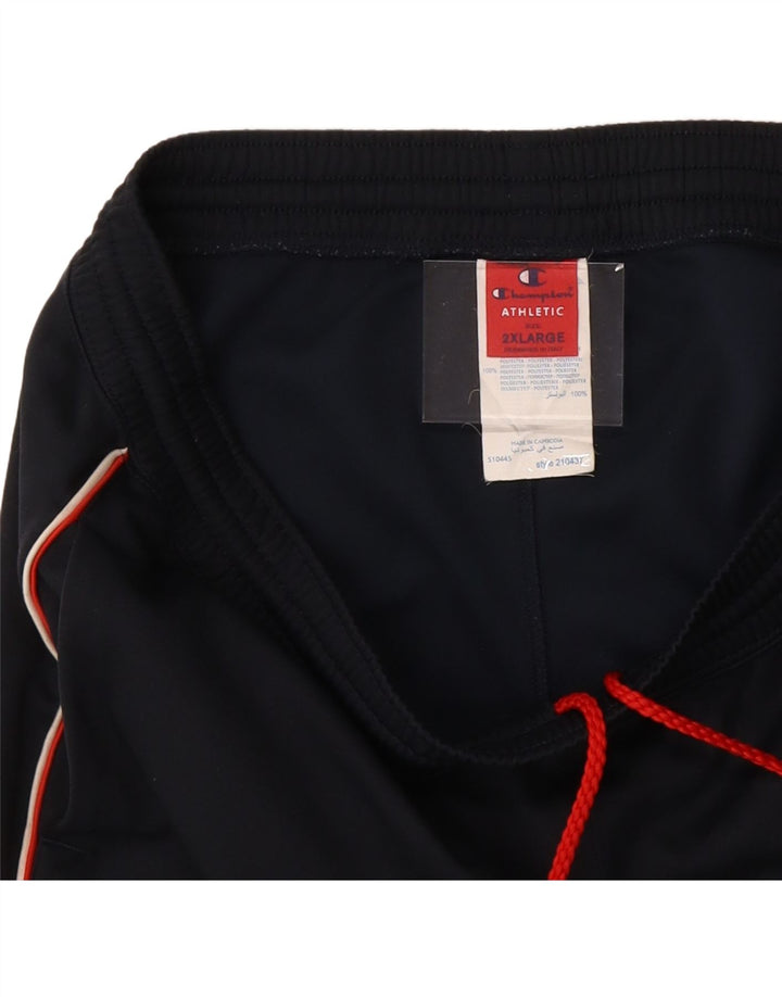 CHAMPION Mens Tracksuit Trousers 2XL  Navy Blue Polyester