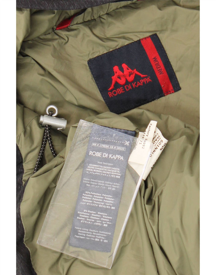 Kappa muška podstavljena anorak jakna s kapuljačom UK 38 srednje sivi poliester