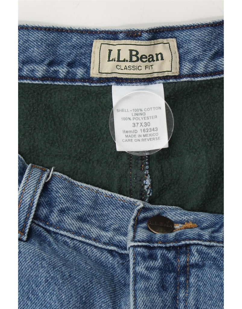 L.L.BEAN Mens Classic Fit Straight Jeans W37 L30 Blue Cotton Vintage L.L.Bean and Second-Hand L.L.Bean from Messina Hembry 