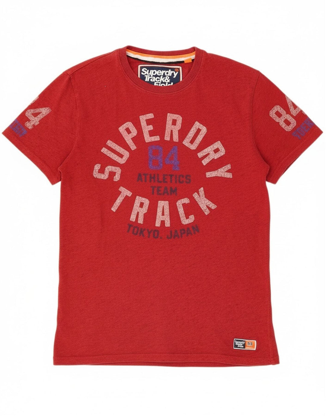 Superdry muška grafička majica kratkih rukava Srednje crveni pamuk