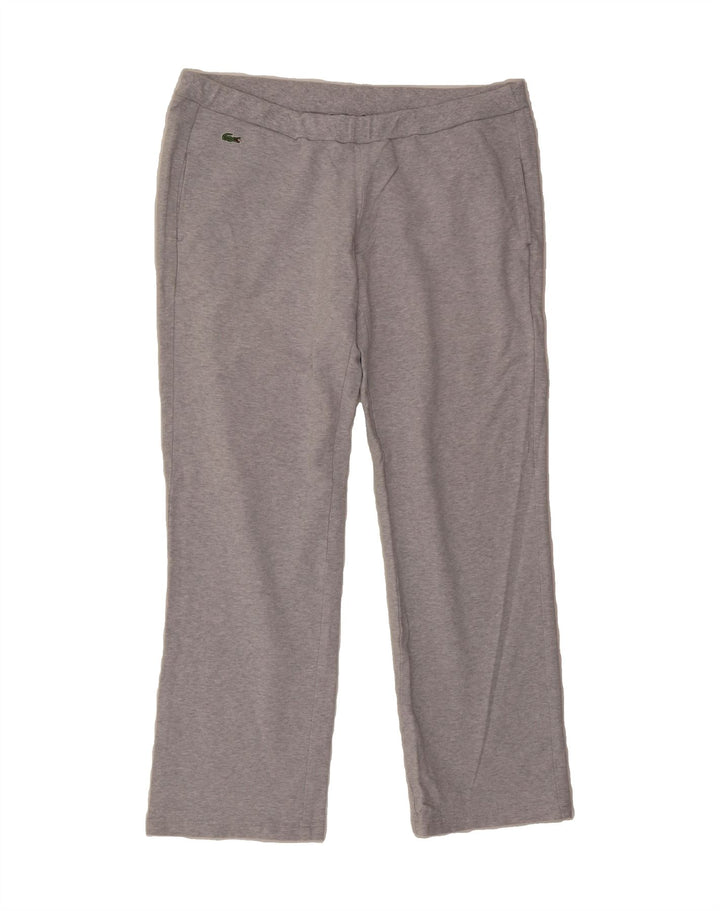LACOSTE Womens Tracksuit Trousers Size 44 Large Grey Cotton Vintage Lacoste and Second-Hand Lacoste from Messina Hembry 
