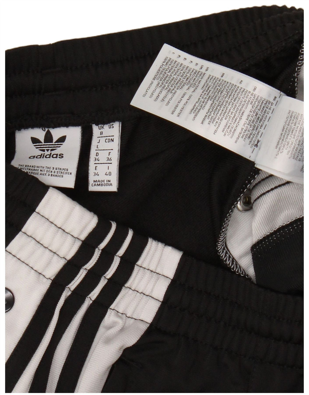 Adidas ženske hlače za trenirku UK 8 male crne poliesterske boje