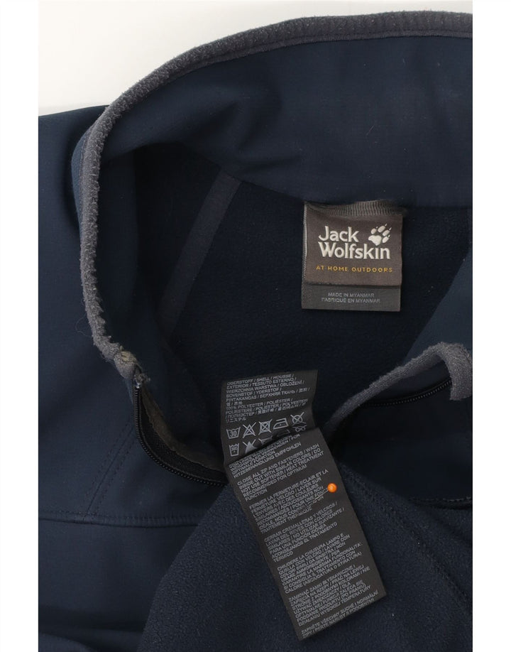 JACK WOLFSKIN Muška trenirka gornja jakna UK 36/38 mala mornarsko plava poliester