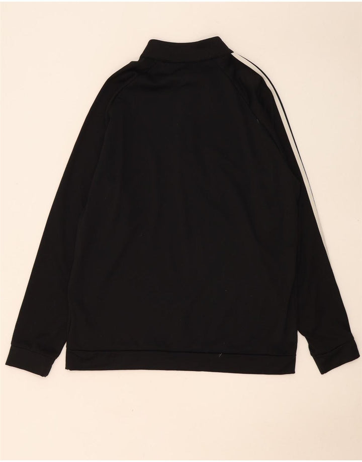 Adidas muška majica s izrezom s patentnim zatvaračem Veliki crni poliester