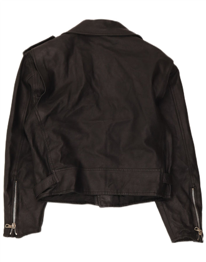 Roberta Ferrini ženska kožna biciklistička jakna IT 46 Large Black