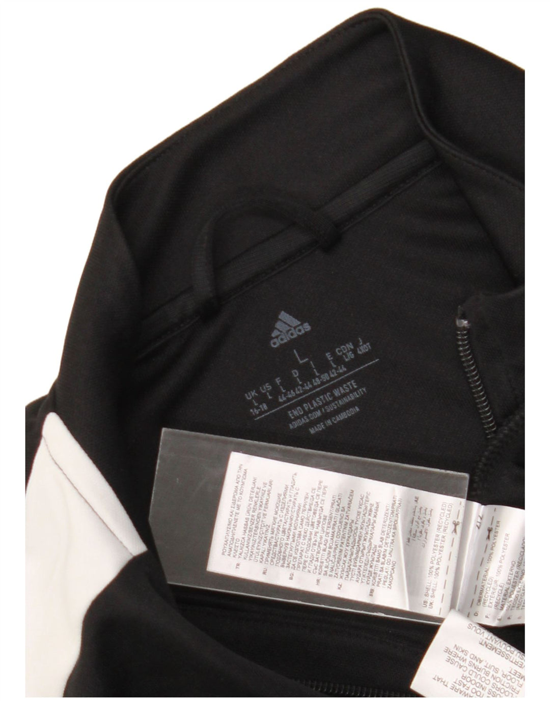 Adidas ženska trenirka Aeroready gornja jakna UK 16/18 veliki crni poliester