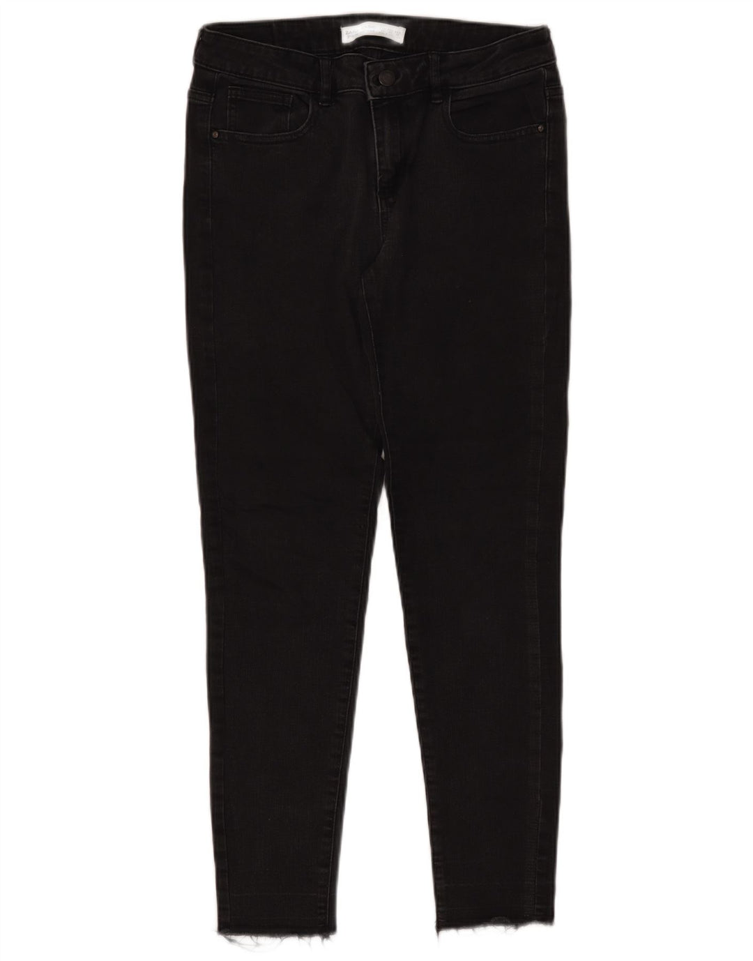 ZARA ženske uske traperice EU 38 male W28 L26 crni pamuk