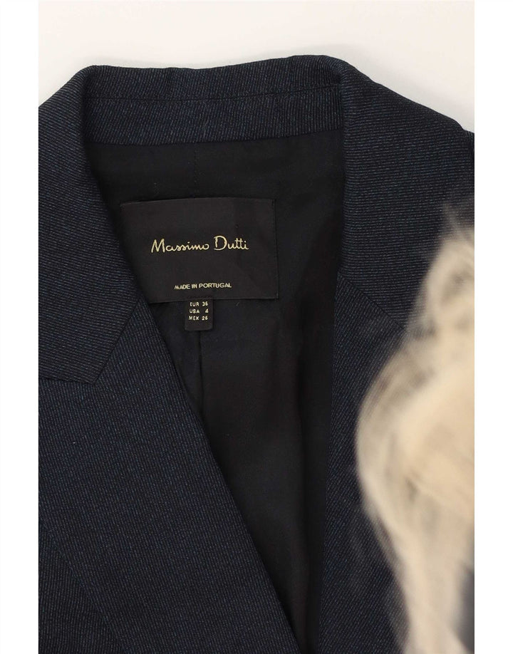 Massimo Dutti ženski sako sa 1 gumbom EU 36 XS tamnoplava viskoza