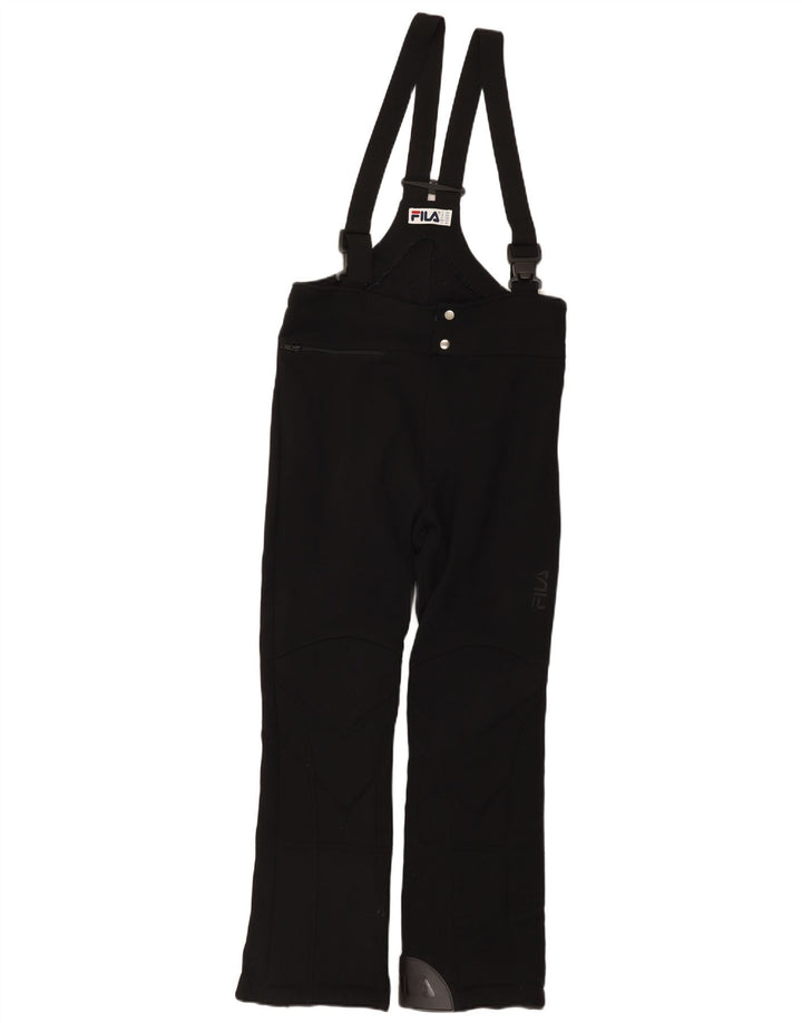 Ženske skijaške hlače Fila Graphic Dungarees IT 46 veliki crni poliamid