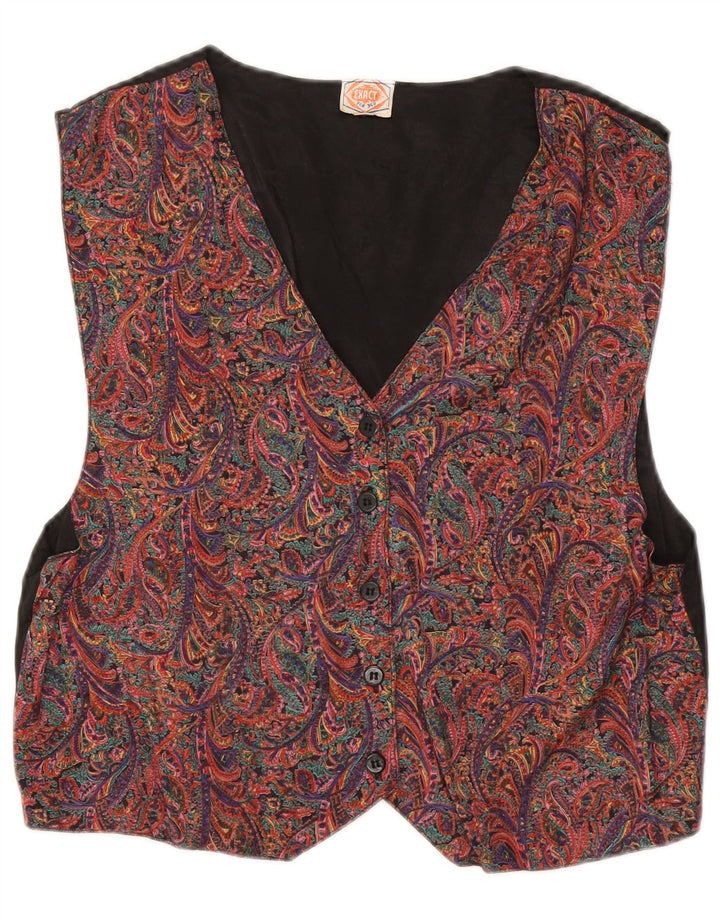 Vintage ženski prsluk IT 44/46 srednje raznobojni paisley