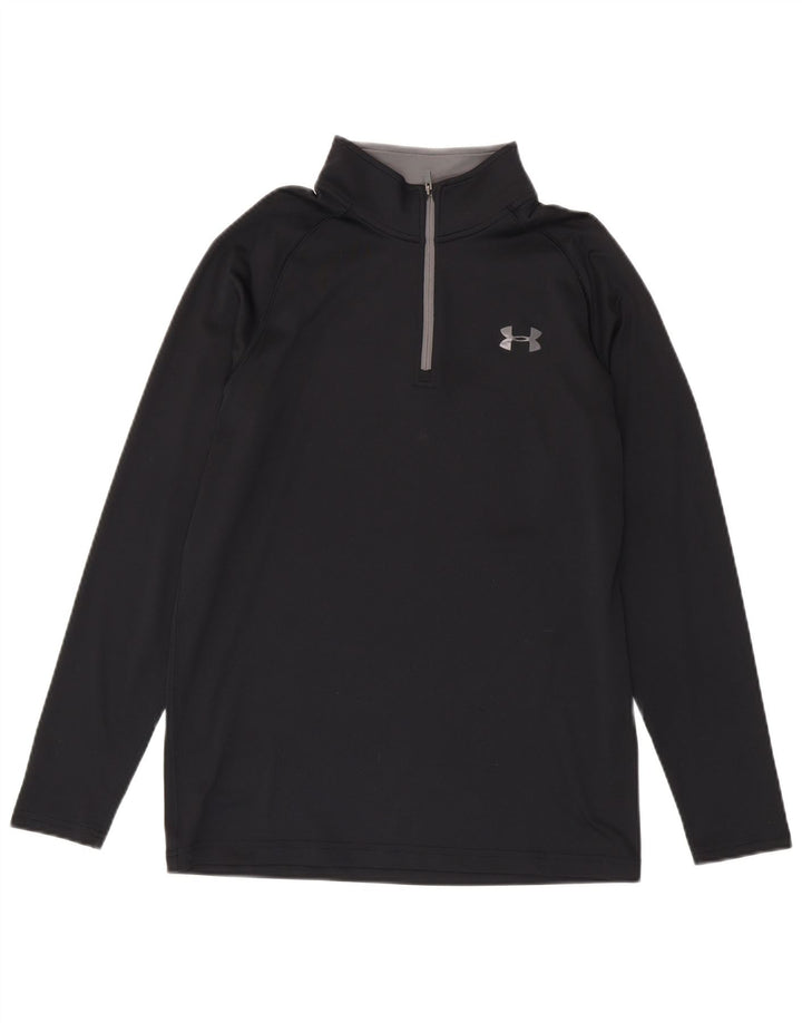Under Armour Muška trenirka Heat Gear Zip Neck Pulover Gornji dio male crne