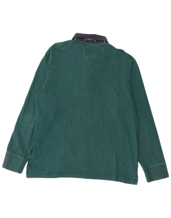 CREW ODJEĆA Muška ragbi polo majica dugih rukava XL zelene boje