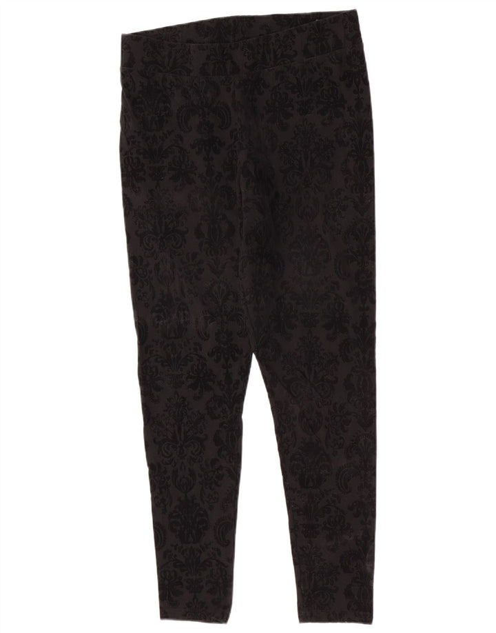 Ženske tajice Marks & Spencer UK 14 Srednje crne Paisley boje