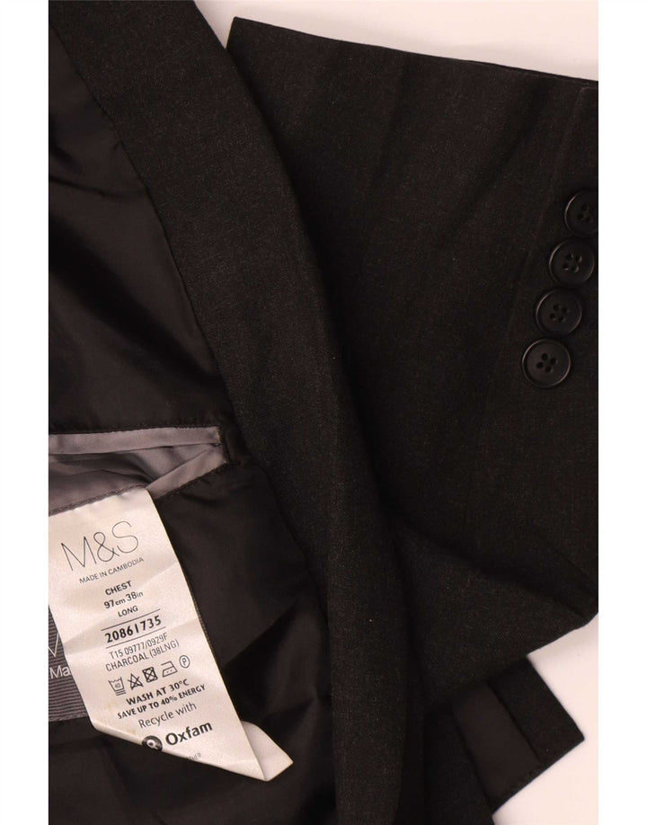 Marks & Spencer muška jakna s dugačkim 2 gumba UK 38 srednje siva
