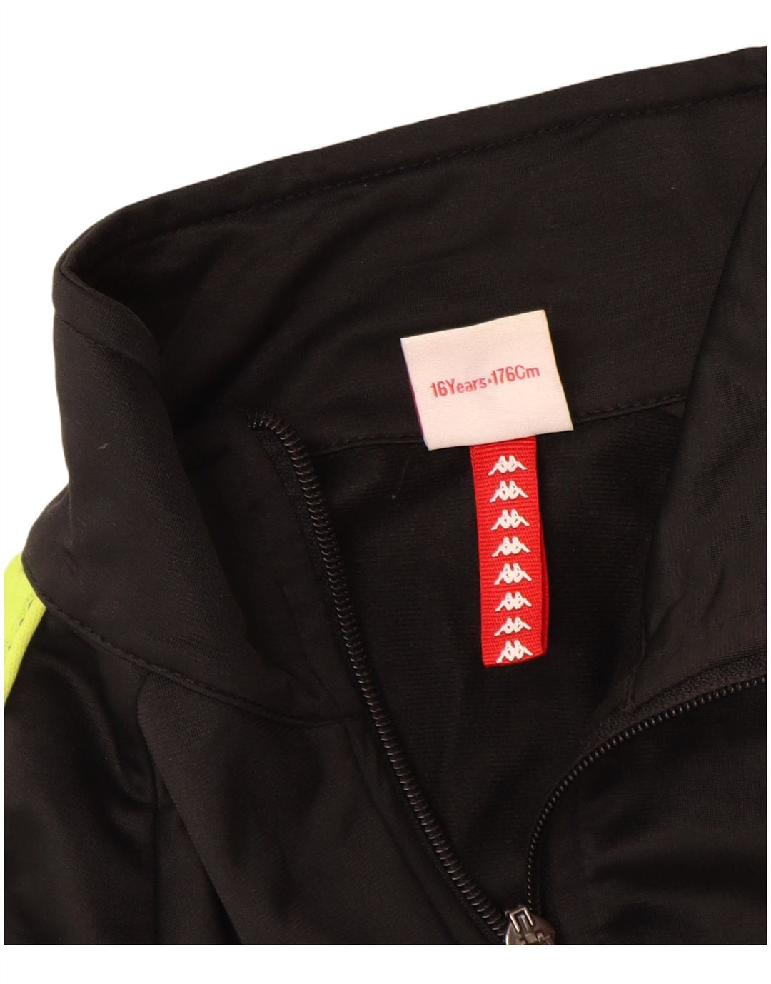 Gornja jakna trenirke KAPPA za dječake od 15 do 16 godina u crnoj boji