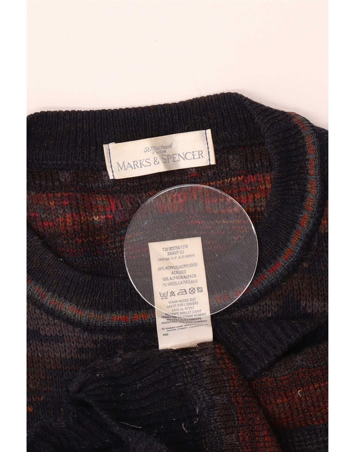 Marks & Spencer muški džemper s veznim izrezom, veliki, višebojni