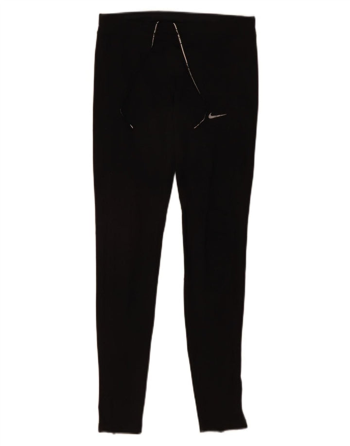 Nike Ženske Dri Fit Leggings UK 10 Male crne poliesterske