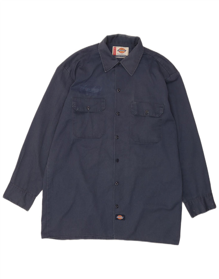 Dickies muška košulja srednje tamnoplave boje od poliestera