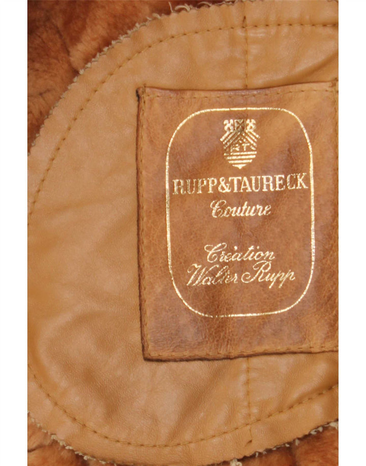 Rupp & Taureck Couture ženska jakna s ovčicama UK 14 srednje smeđa