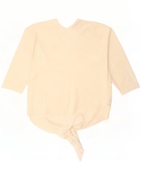 Marks & Spencer Ženski gornji dio bluze s 3/4 rukavima UK 16 Large Off White Viskoza