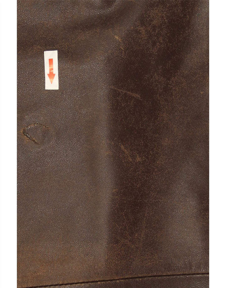 Vintage muška kožna jakna UK 44 2XL smeđa