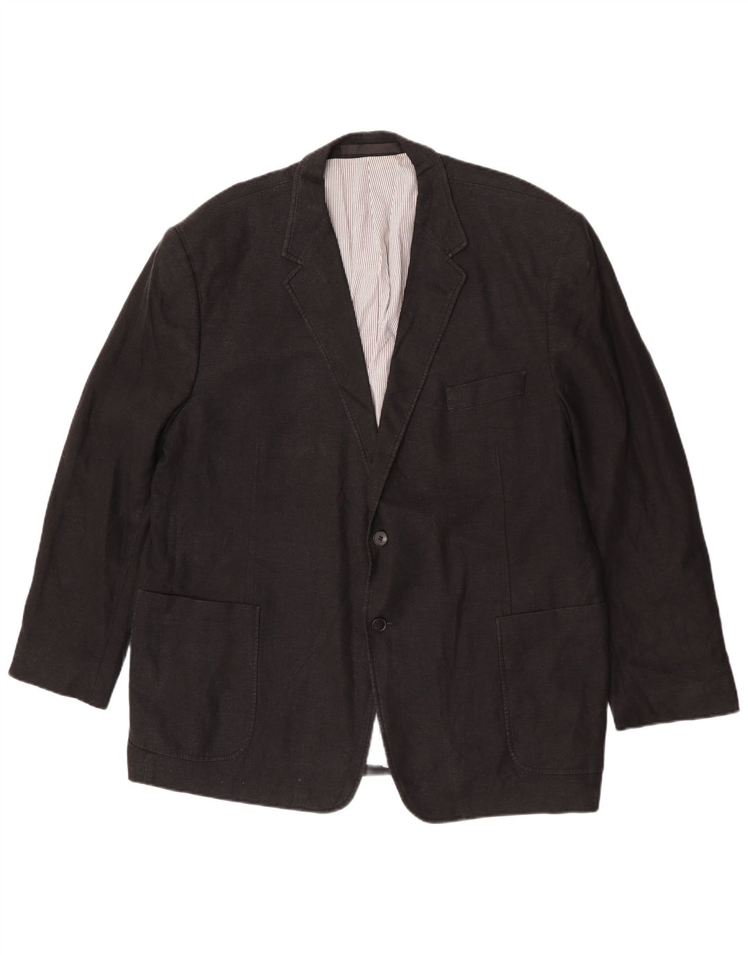 Marks & Spencer muška jakna sa 2 gumba UK 48 2XL Crna lanena