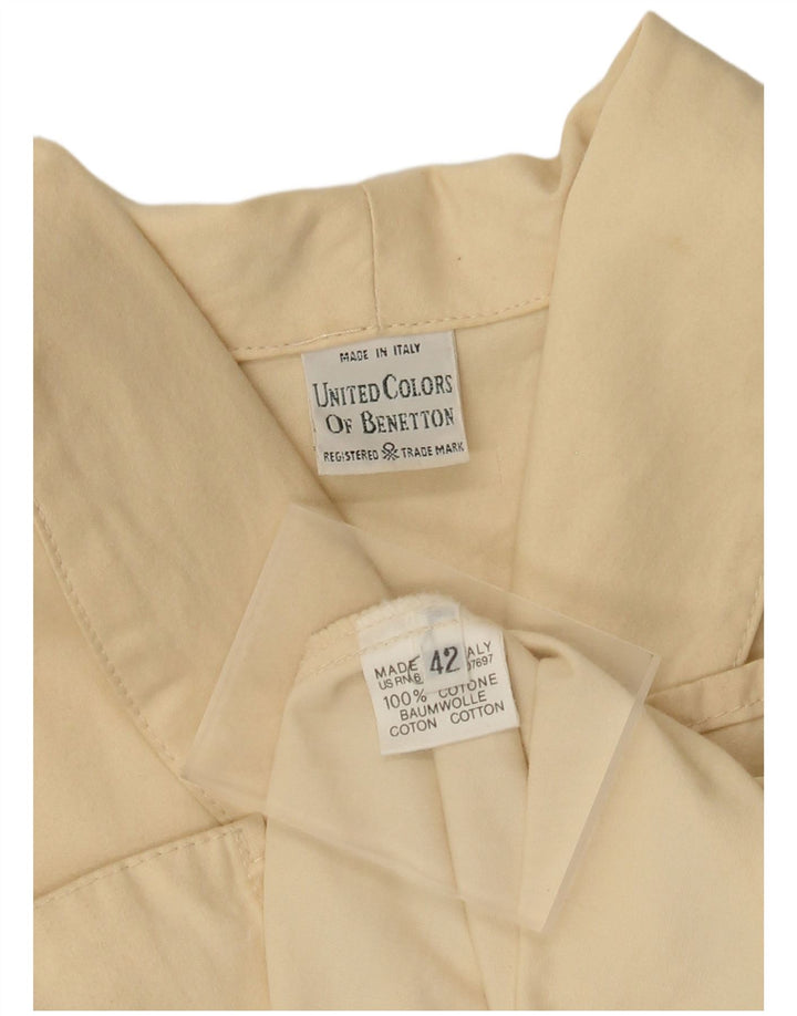 Benetton ženski preveliki kaput IT 42 Srednje bež pamuk