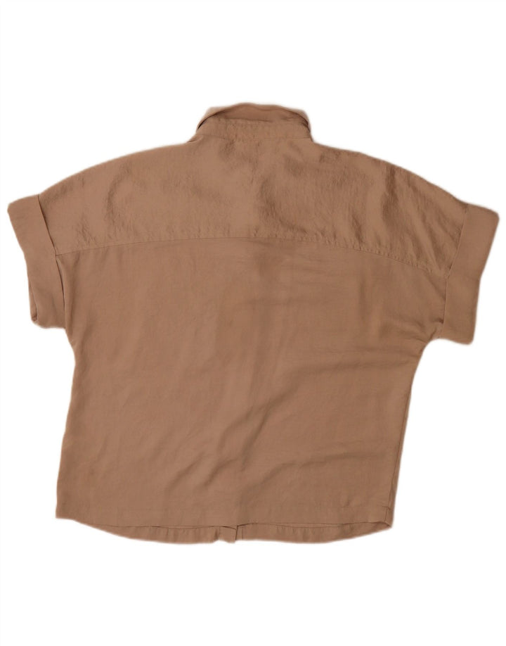 Marks & Spencer ženska košulja kratkih rukava UK 10 Small Brown