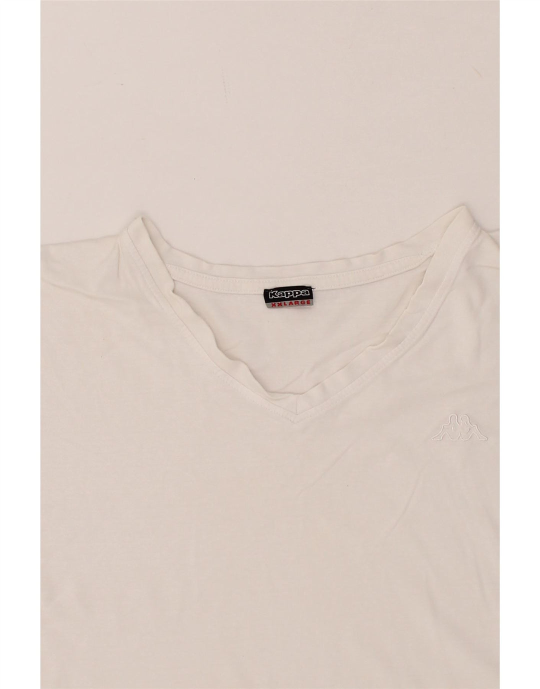 KAPPA Womens T-Shirt Top UK 20 2XL White Vintage Kappa and Second-Hand Kappa from Messina Hembry 