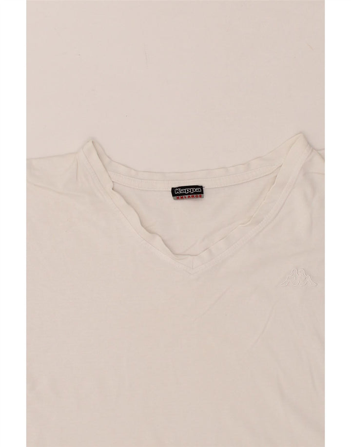 KAPPA Womens T-Shirt Top UK 20 2XL White Vintage Kappa and Second-Hand Kappa from Messina Hembry 