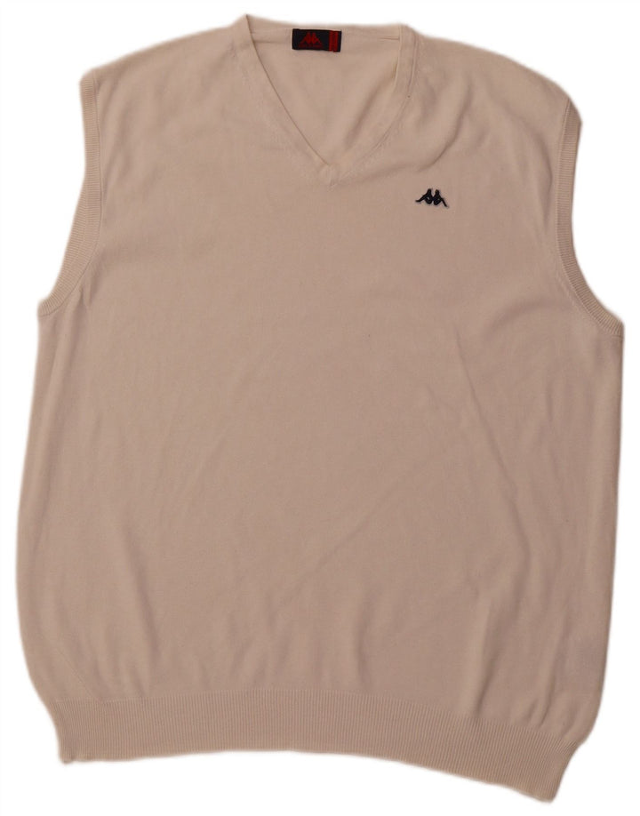 KAPPA muška majica bez rukava 2XL od bijelog pamuka