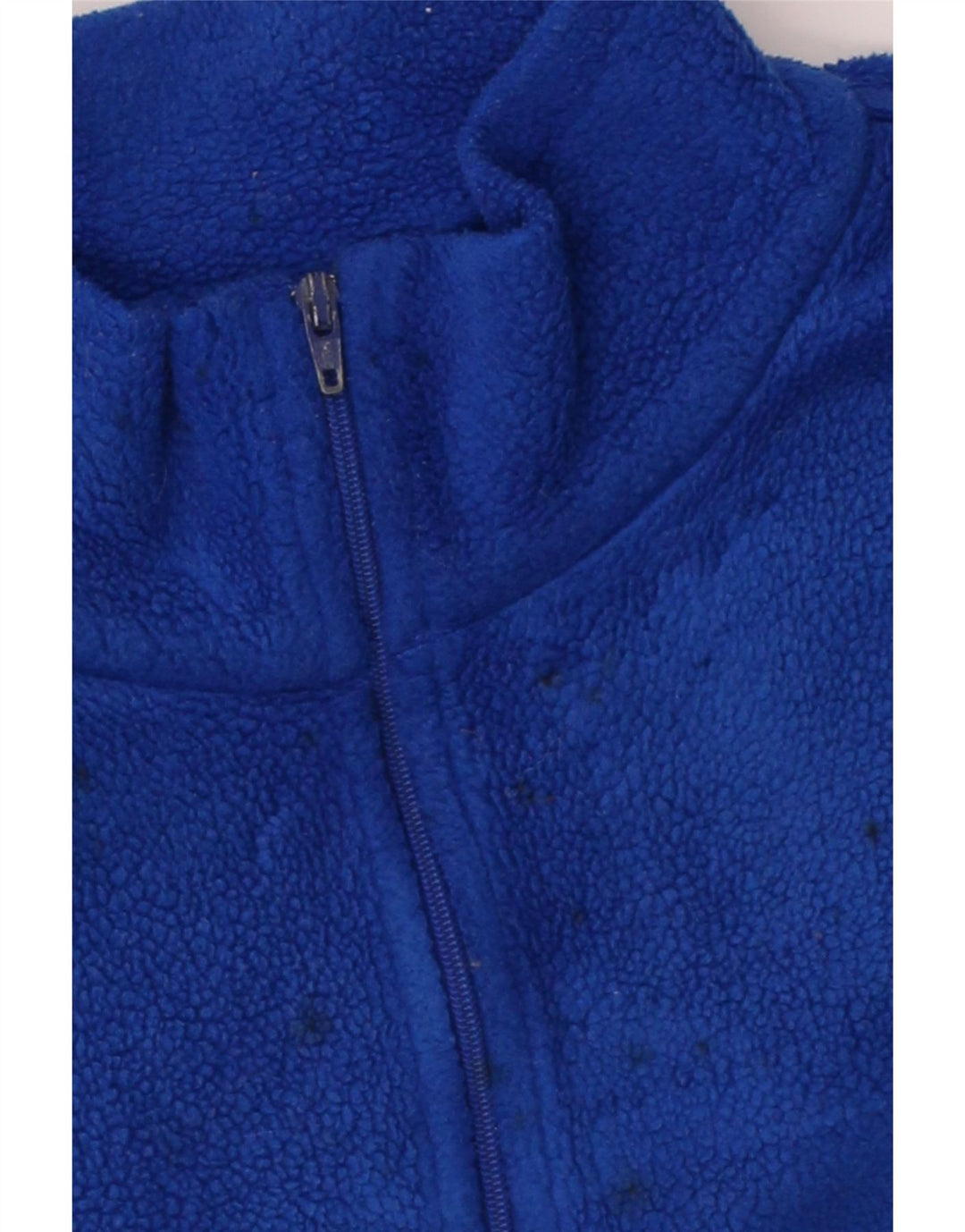 FILA Mens Zip Neck Fleece Jumper IT 50 Medium Blue Polyester