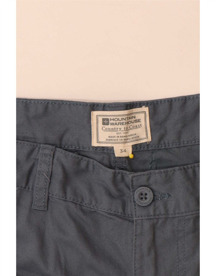 Mountain Warehouse Muške Cargo kratke hlače W34 Veliki tamnoplavi pamuk