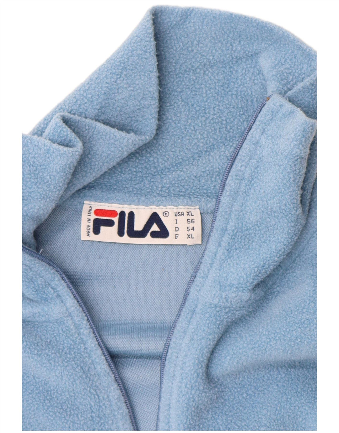 FILA muški džemper od flisa s patentnim izrezom XL plavi poliester