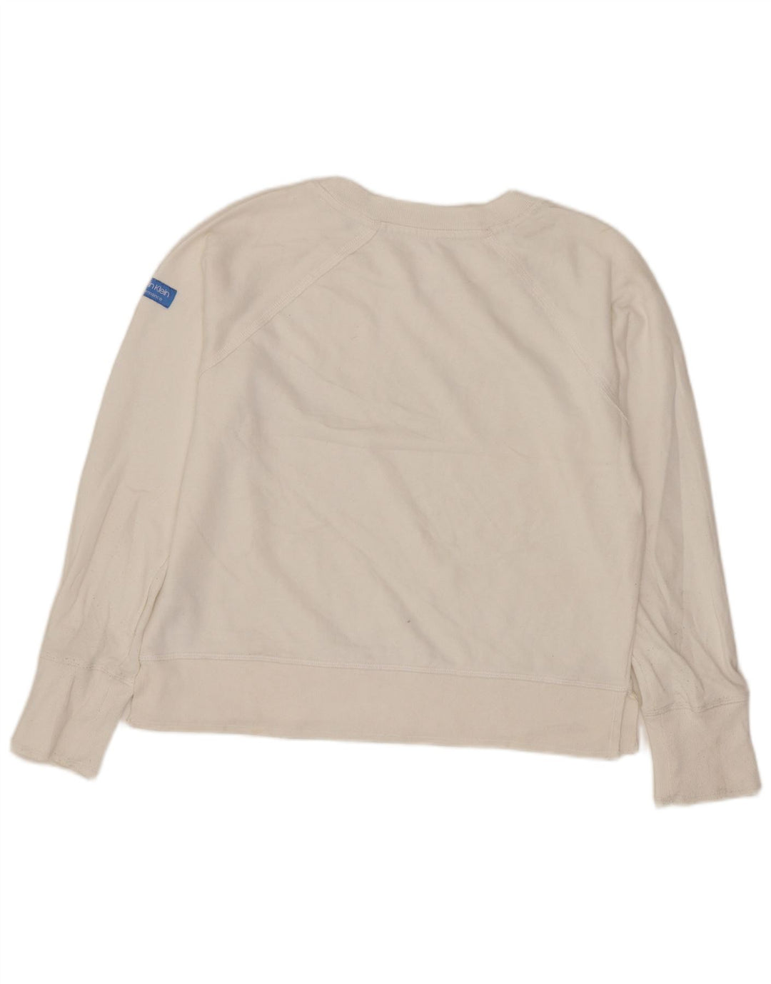 CALVIN KLEIN Ženska kratkotrajna majica s kratkim rukavima UK 8 Mala bijela