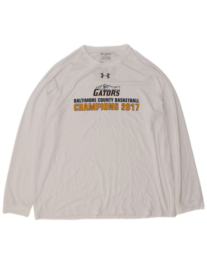 UNDER ARMOUR Muška majica dugih rukava s grafikom 2XL bijela