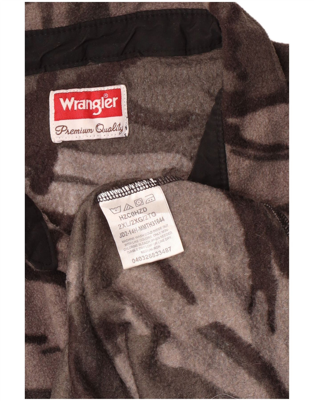 Wrangler muška majica od flisa 2XL siva kamuflažna