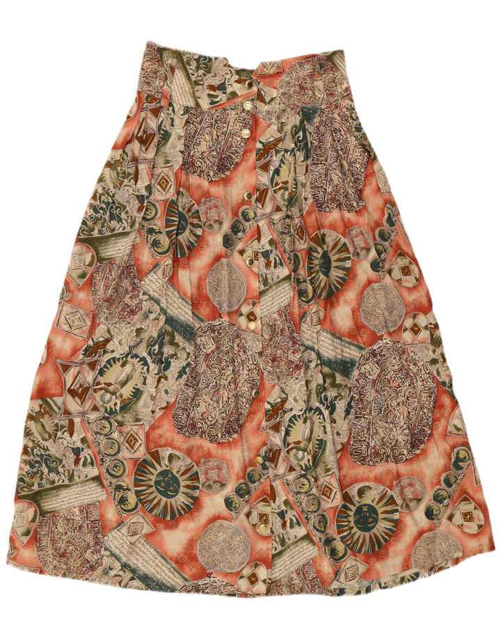 VINTAGE Womens Flared Skirt IT 44 Medium W28  Multicoloured Patchwork