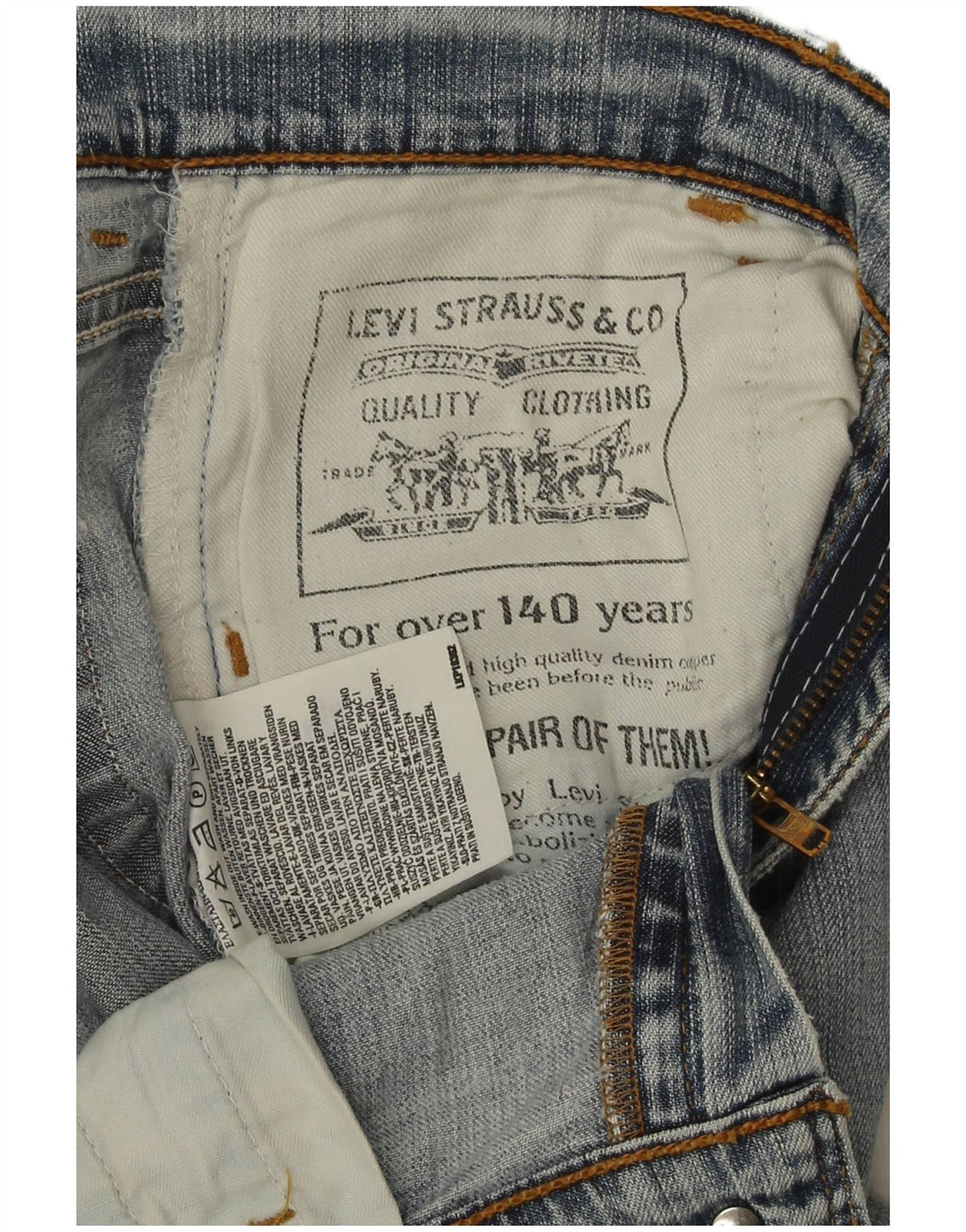 Levi's Ženske Bootcut traperice W28 L31 Plavi pamuk