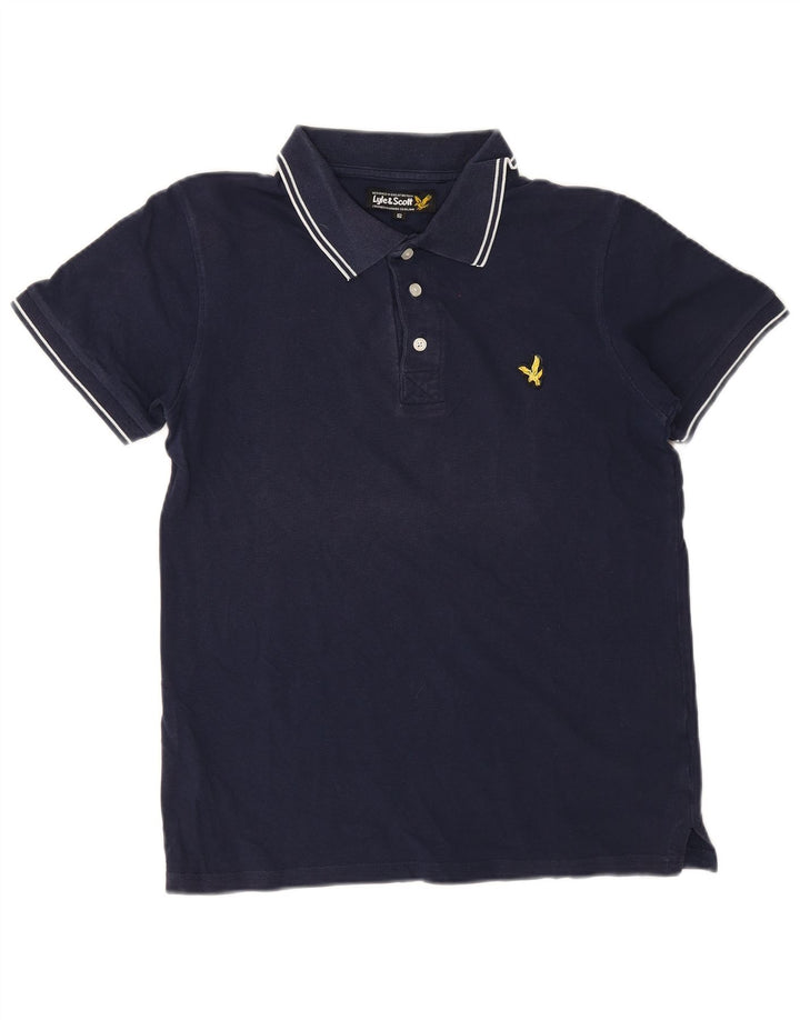 Lyle & Scott muška polo majica mala tamnoplava pamuk