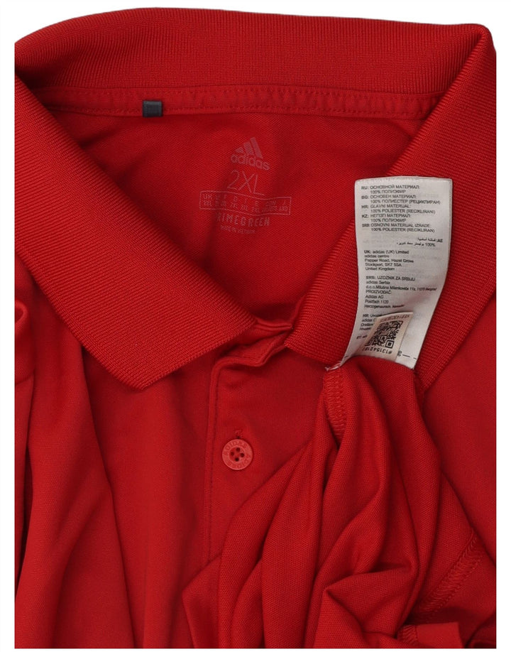 ADIDAS muška polo majica 2XL crveni poliester