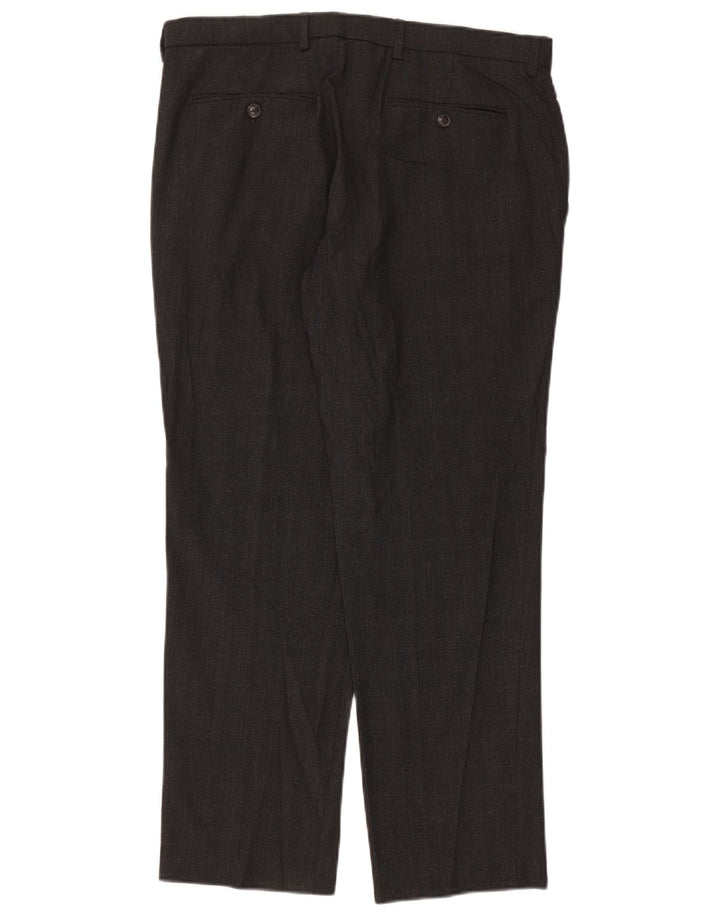 Marks & Spencer muške chino hlače standardnog kroja W34 L29 sivi poliester