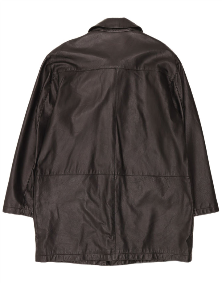 Vintage muški kožni kaput IT 50 Large Black