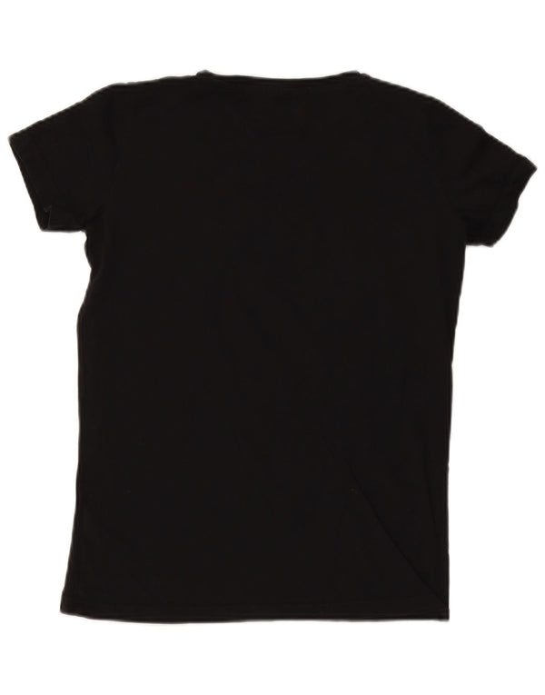 TRUSSARDI JEANS Ženska prevelika majica kratkih rukava s motivima UK 2 2XS crna