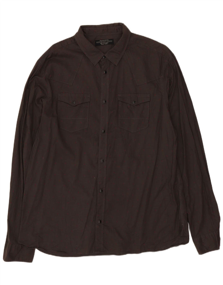 Svi sveti muška košulja 2XL sivi pamuk na točkice