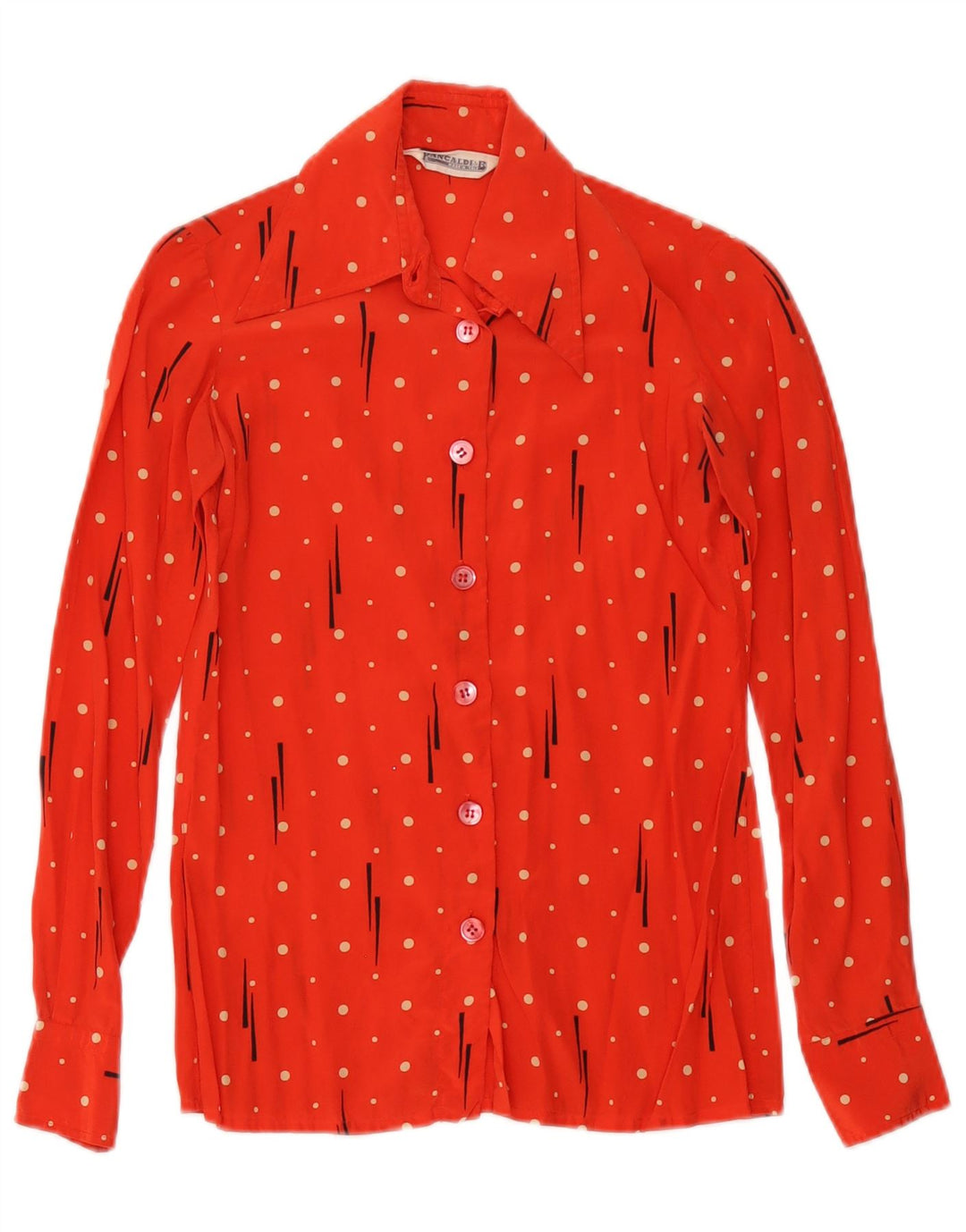 Pancaldi & B ženska košulja bluza US 00 2XS crvena na točkice