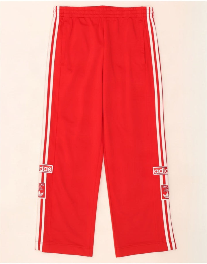 Adidas muške grafičke trenirke srednje crvene poliester