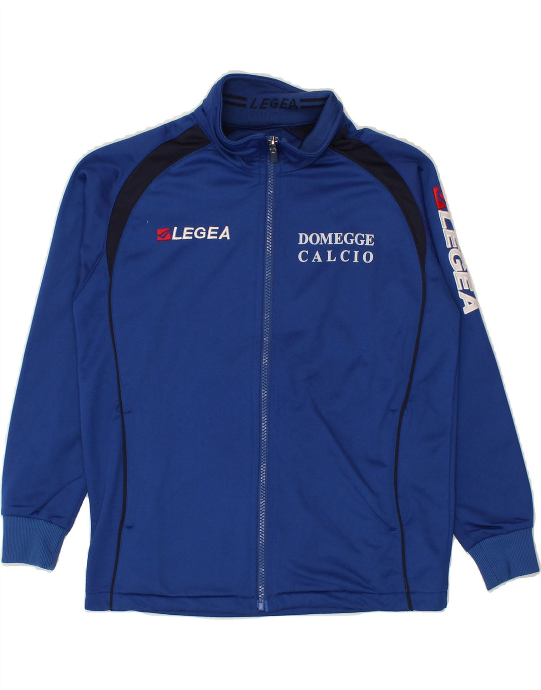 LEGEA Mens Graphic Tracksuit Top Jacket 2XS Blue Polyester Vintage Legea and Second-Hand Legea from Messina Hembry 